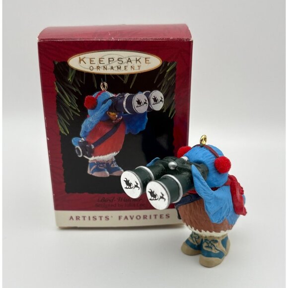 Hallmark Keepsake Bird Watcher Christmas Ornament Handcrafted Julia Lee 1993 - Picture 12 of 12